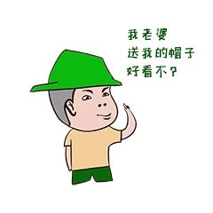 搞笑表情包绿帽子