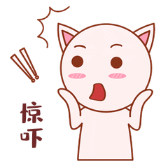 吓一跳惊讶小猫动图gif